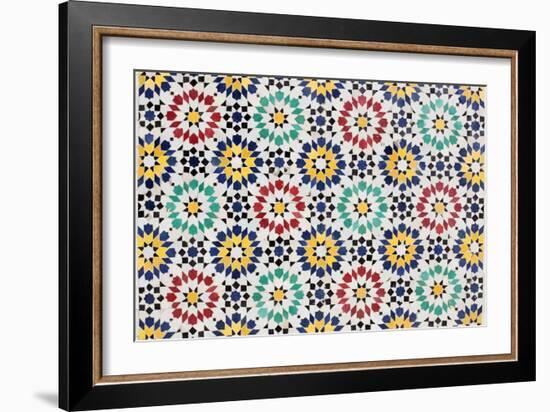 Colorful Mosaic Decoration-p.lange-Framed Art Print