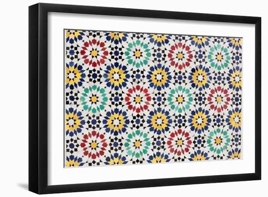 Colorful Mosaic Decoration-p.lange-Framed Art Print