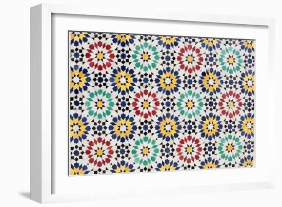 Colorful Mosaic Decoration-p.lange-Framed Art Print