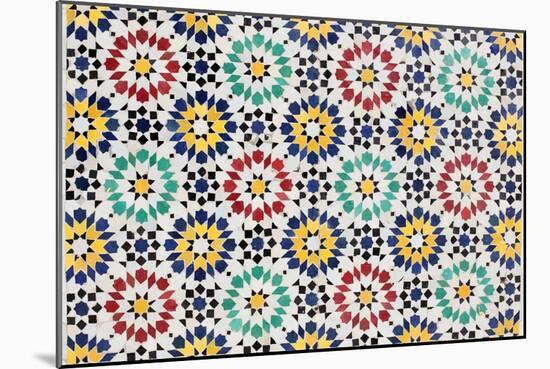 Colorful Mosaic Decoration-p.lange-Mounted Art Print