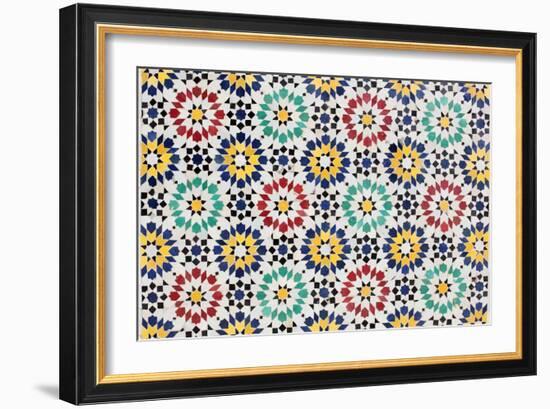 Colorful Mosaic Decoration-p.lange-Framed Art Print