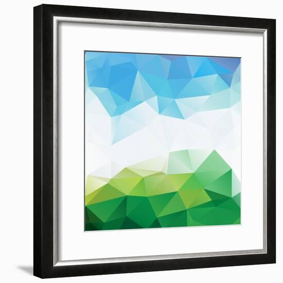 Colorful Mosaic Triangle Background-Rasveta-Framed Premium Giclee Print