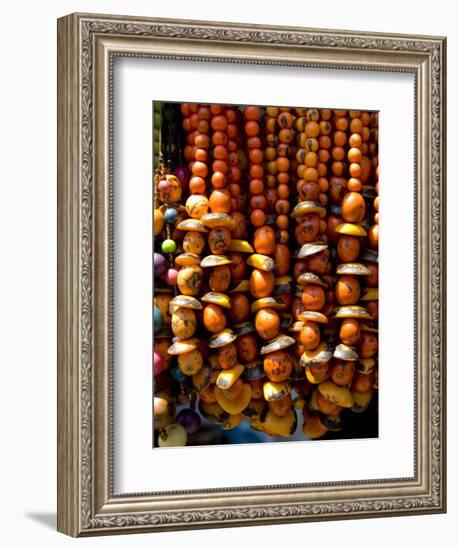 Colorful necklaces, Otavalo Market, Ecuador-Cindy Miller Hopkins-Framed Photographic Print