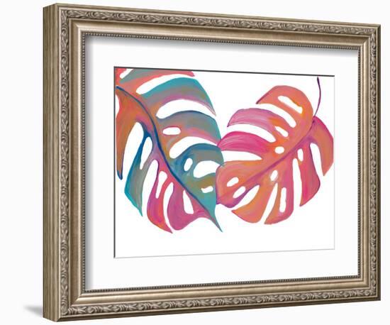 Colorful Palm Leaves III-Gina Ritter-Framed Photographic Print