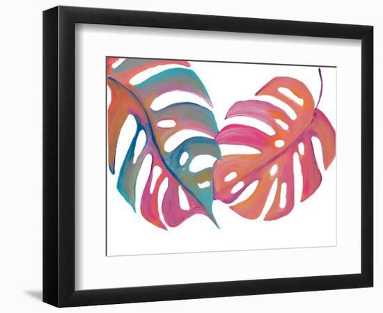 Colorful Palm Leaves III-Gina Ritter-Framed Photographic Print