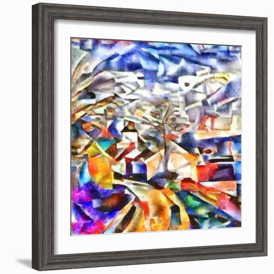 colorful path,2017-Alex Caminker-Framed Giclee Print