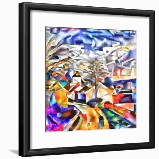 colorful path,2017-Alex Caminker-Framed Giclee Print