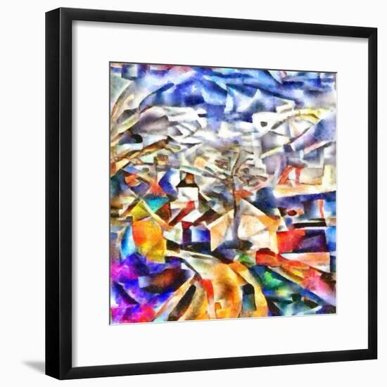 colorful path,2017-Alex Caminker-Framed Giclee Print