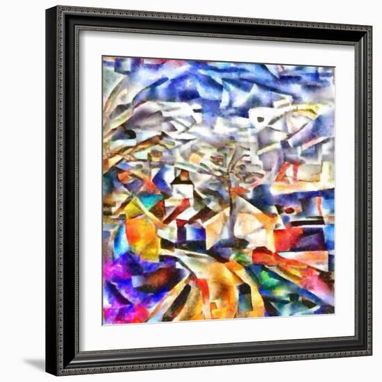 colorful path,2017-Alex Caminker-Framed Giclee Print