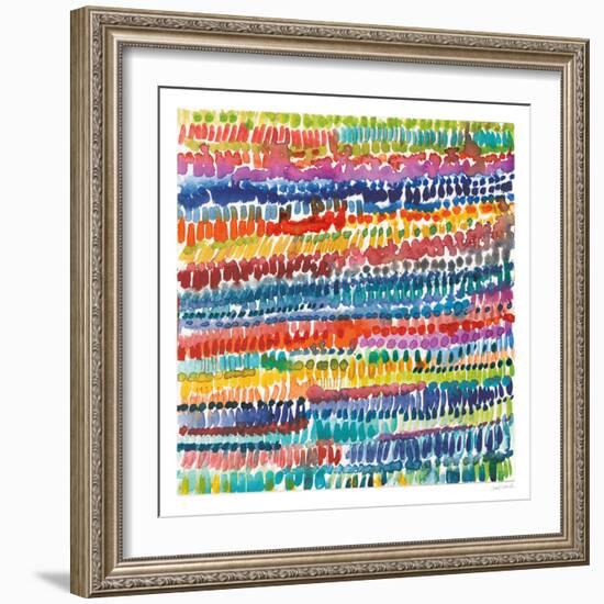 Colorful Patterns III-Cheryl Warrick-Framed Art Print