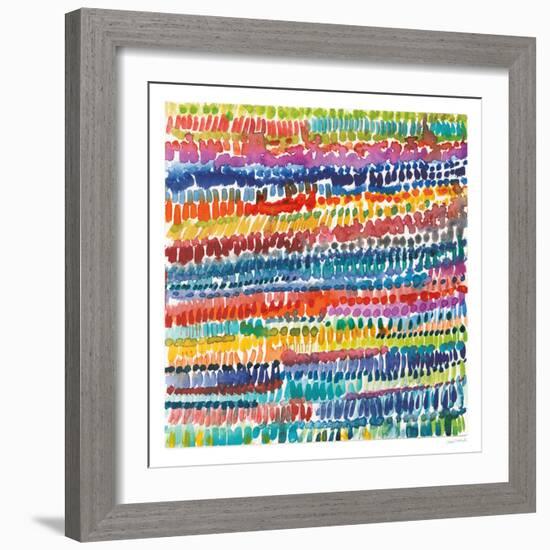 Colorful Patterns III-Cheryl Warrick-Framed Art Print