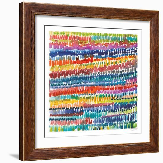 Colorful Patterns III-Cheryl Warrick-Framed Art Print