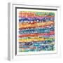 Colorful Patterns III-Cheryl Warrick-Framed Art Print