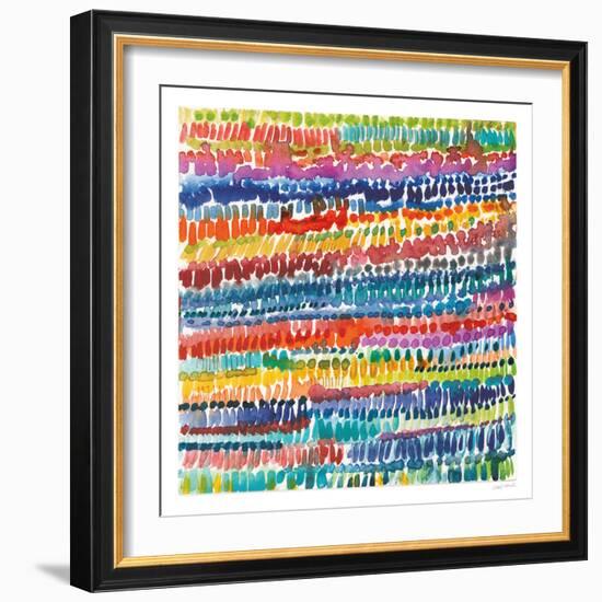 Colorful Patterns III-Cheryl Warrick-Framed Art Print