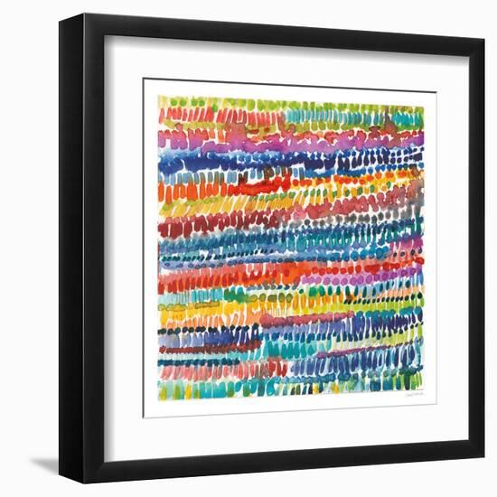 Colorful Patterns III-Cheryl Warrick-Framed Art Print