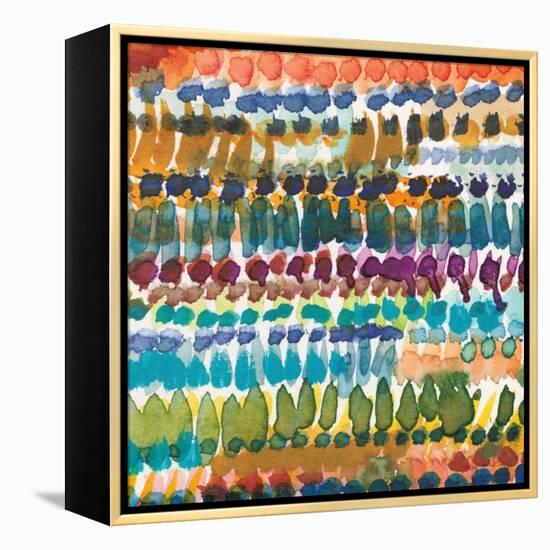 Colorful Patterns V Crop I-Cheryl Warrick-Framed Stretched Canvas
