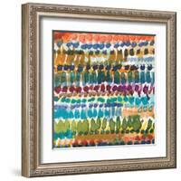 Colorful Patterns V Crop I-Cheryl Warrick-Framed Art Print