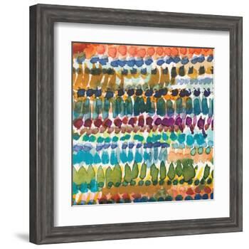 Colorful Patterns V Crop I-Cheryl Warrick-Framed Art Print