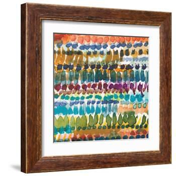 Colorful Patterns V Crop I-Cheryl Warrick-Framed Art Print