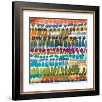 Colorful Patterns V Crop I-Cheryl Warrick-Framed Art Print