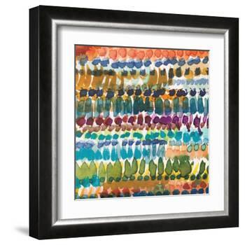 Colorful Patterns V Crop I-Cheryl Warrick-Framed Art Print