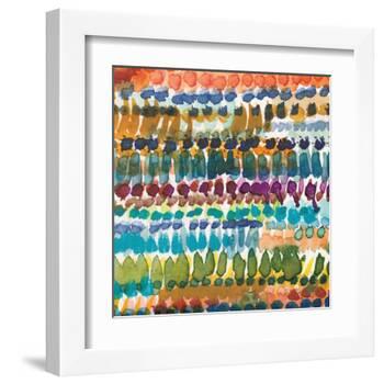 Colorful Patterns V Crop I-Cheryl Warrick-Framed Art Print