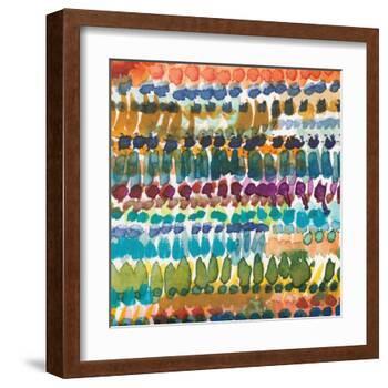 Colorful Patterns V Crop I-Cheryl Warrick-Framed Art Print