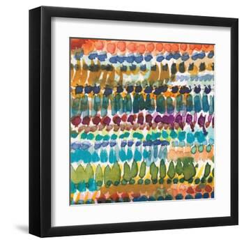 Colorful Patterns V Crop I-Cheryl Warrick-Framed Art Print
