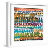 Colorful Patterns V Crop I-Cheryl Warrick-Framed Art Print
