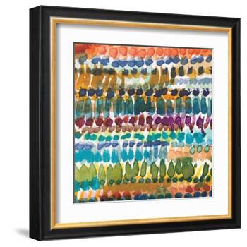 Colorful Patterns V Crop I-Cheryl Warrick-Framed Art Print