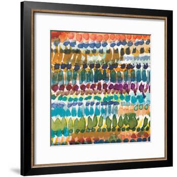 Colorful Patterns V Crop I-Cheryl Warrick-Framed Art Print