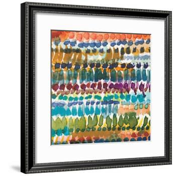 Colorful Patterns V Crop I-Cheryl Warrick-Framed Art Print