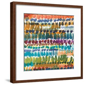 Colorful Patterns V Crop I-Cheryl Warrick-Framed Art Print