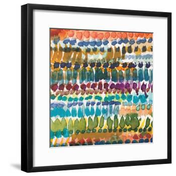 Colorful Patterns V Crop I-Cheryl Warrick-Framed Art Print