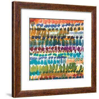 Colorful Patterns V Crop I-Cheryl Warrick-Framed Art Print