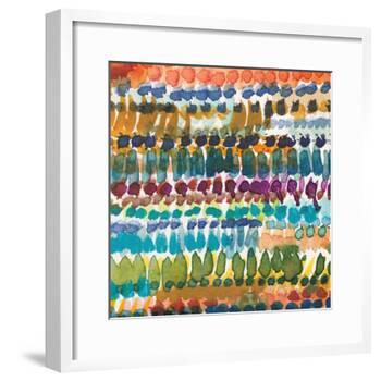 Colorful Patterns V Crop I-Cheryl Warrick-Framed Art Print