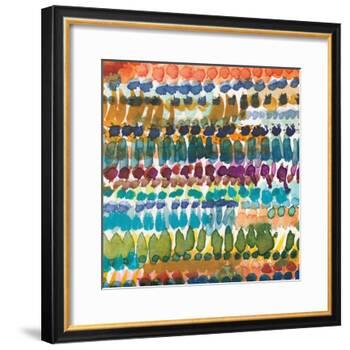 Colorful Patterns V Crop I-Cheryl Warrick-Framed Art Print