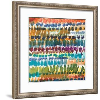 Colorful Patterns V Crop I-Cheryl Warrick-Framed Art Print
