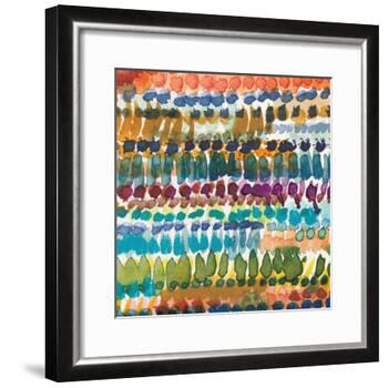 Colorful Patterns V Crop I-Cheryl Warrick-Framed Art Print