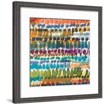 Colorful Patterns V Crop I-Cheryl Warrick-Framed Art Print