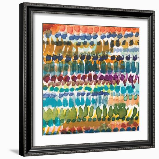 Colorful Patterns V Crop I-Cheryl Warrick-Framed Art Print