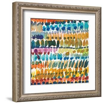 Colorful Patterns V Crop II-Cheryl Warrick-Framed Art Print
