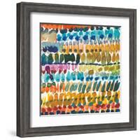 Colorful Patterns V Crop II-Cheryl Warrick-Framed Art Print