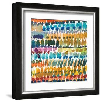Colorful Patterns V Crop II-Cheryl Warrick-Framed Art Print