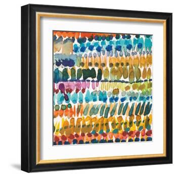 Colorful Patterns V Crop II-Cheryl Warrick-Framed Art Print
