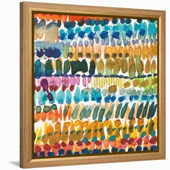 Colorful Patterns V Crop II-Cheryl Warrick-Framed Stretched Canvas