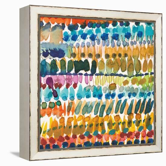 Colorful Patterns V Crop II-Cheryl Warrick-Framed Stretched Canvas