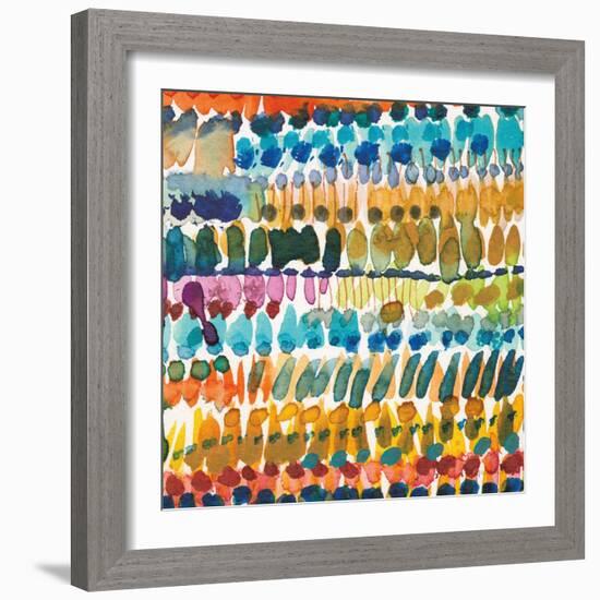 Colorful Patterns V Crop II-Cheryl Warrick-Framed Art Print