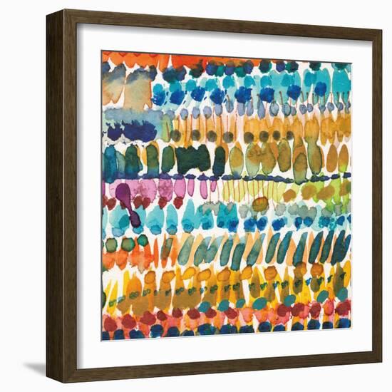 Colorful Patterns V Crop II-Cheryl Warrick-Framed Art Print