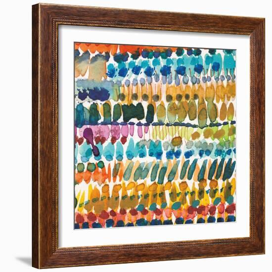 Colorful Patterns V Crop II-Cheryl Warrick-Framed Art Print